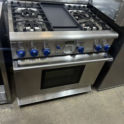 Thermador 36”gas Range Stainless Steel 