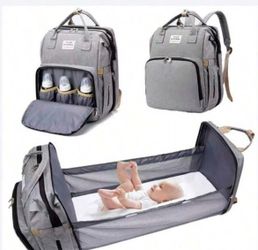Diaper bag grey