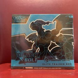 Black Bolt Pokémon Center Elite Trainer Box