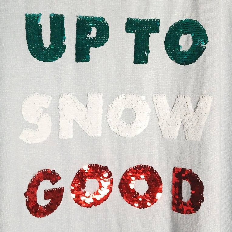 NWT 2XL Women's Sequined UP TO SNOW GOOD Jaclyn Intimates 2PC pajamas set Jogger