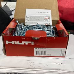 Hilti 1/4”X2-5/8”  Concrete Screw Anchors 
