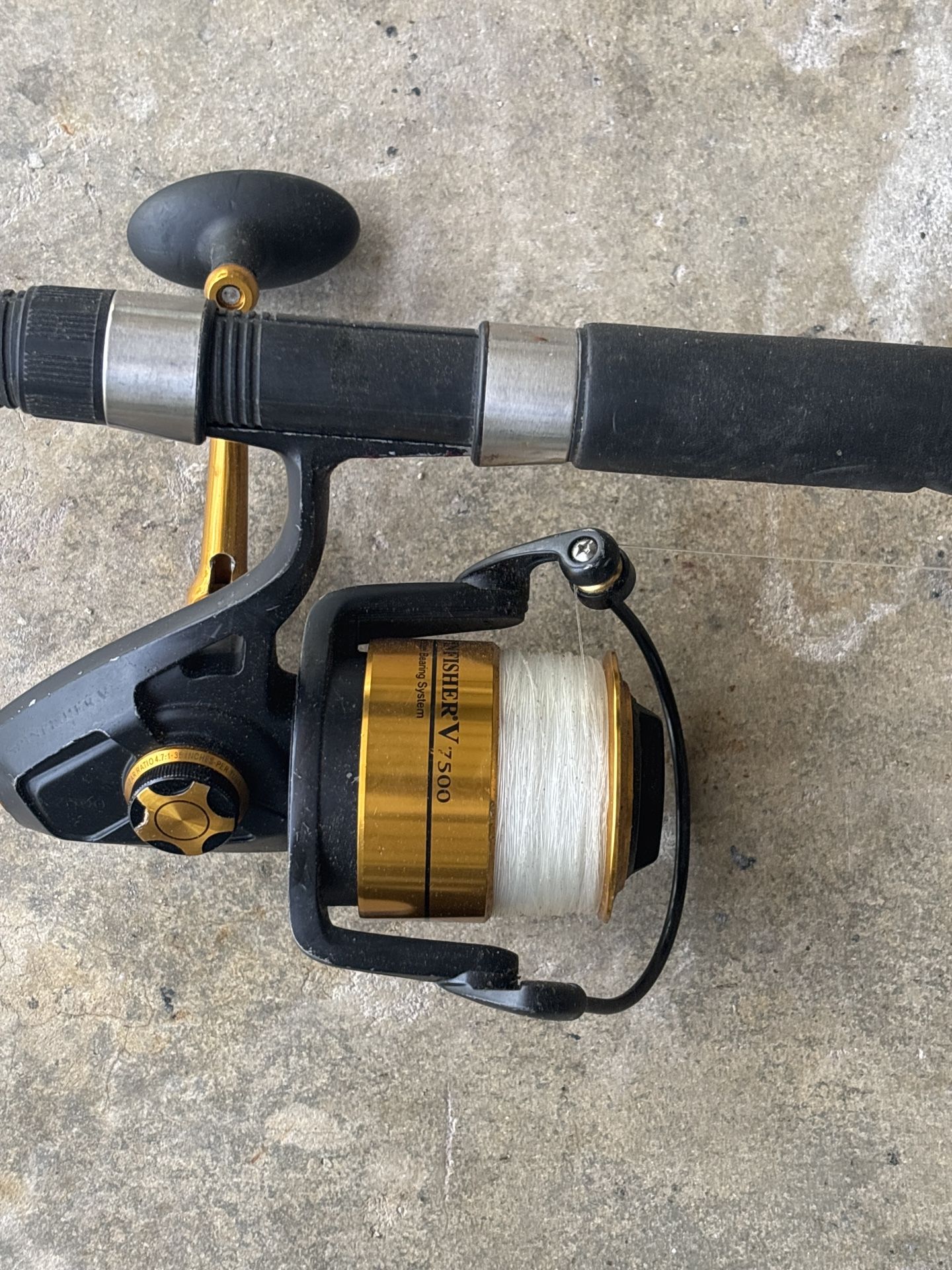 bottom fishing rod and reel Sougayilang Catfish & Inshore Spinning Combo  30LB Drag, 4.7:1, 13+1 Bearings, 2-Piece Medium Heavy for Catfish, Striper, Redfish, Carp  : Sports & Outdoors in rod holder Blackfin Saltwater Bottom Fishing Rods