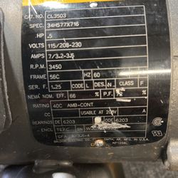 Single Phase 1/2 Hp Electric Motor
