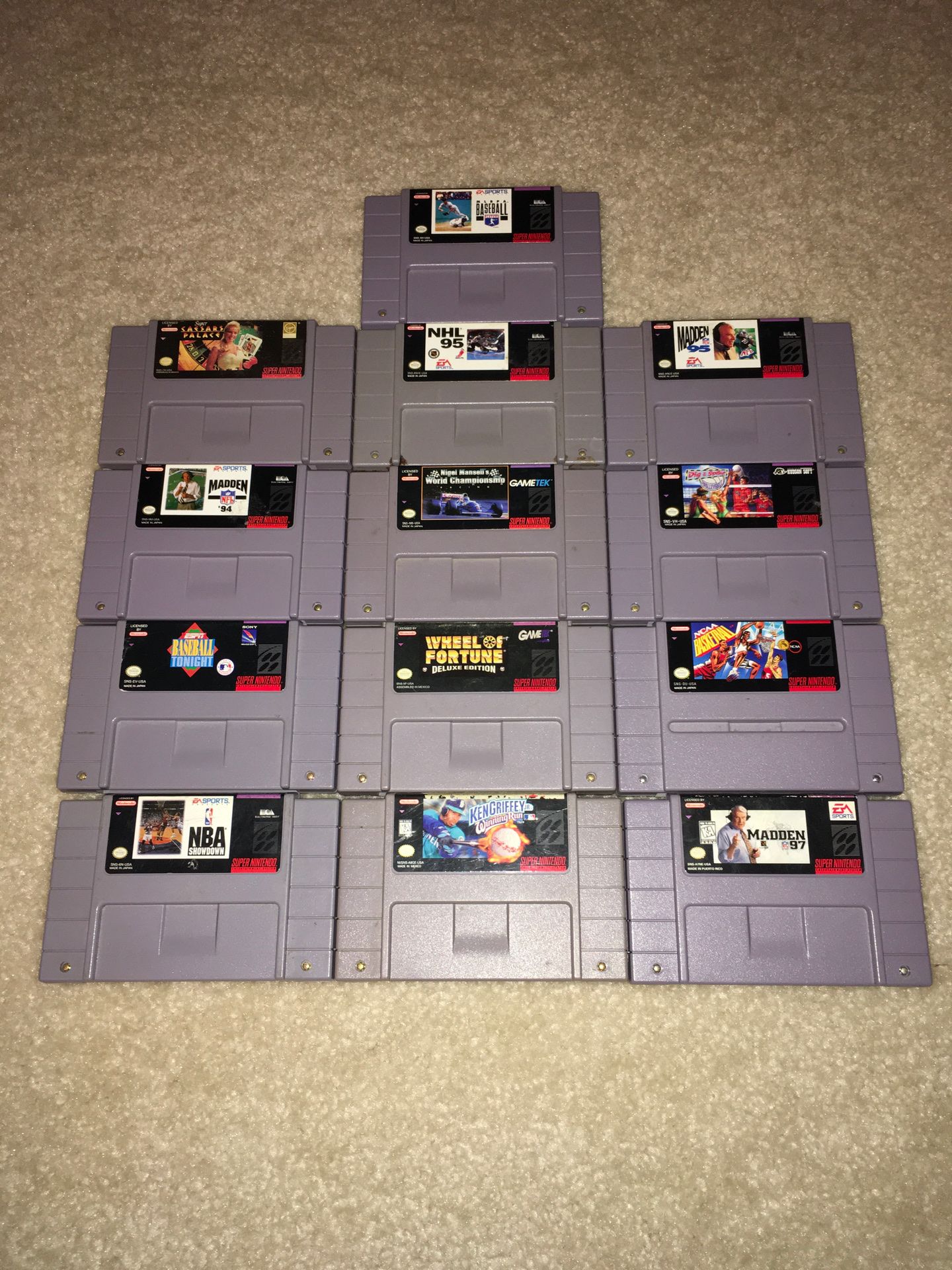 Lot of Super Nintendo (SNES) games