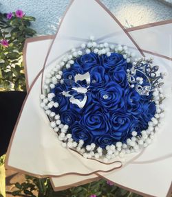 Royal Blue Eternal Bouquet