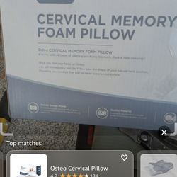 New In Box Step Cervical Memory Foam Pillow