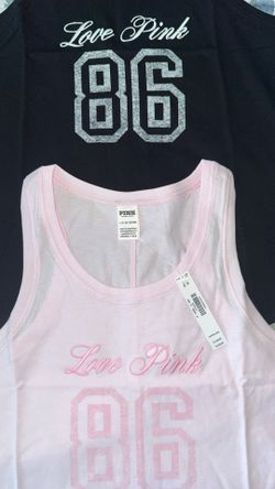 New PINK Tank top tees size SMALL