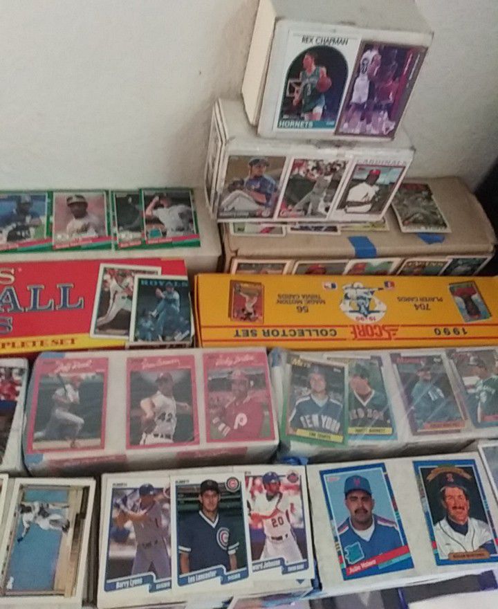16 boxes of baseball cards