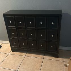 Pier 1 Imports Black Dresser 3 Drawers 