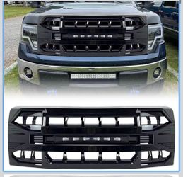 2009-14 F150 Front Glossy Black Grille w/Off-Road Lights