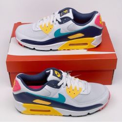 Men’s Size 10 Nike Air Max 90's - Neon Pack’ White Dusty Cactus HF4860-100