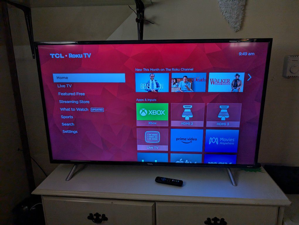 TCL 50 INCH TV FULL HDR