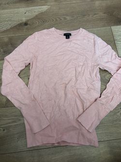 Halogen Pink Crewneck Knit Sweater