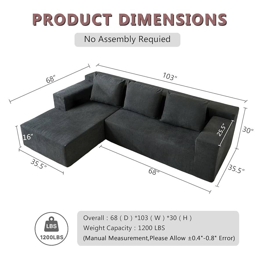 Hybrid brand, new sectional still in box