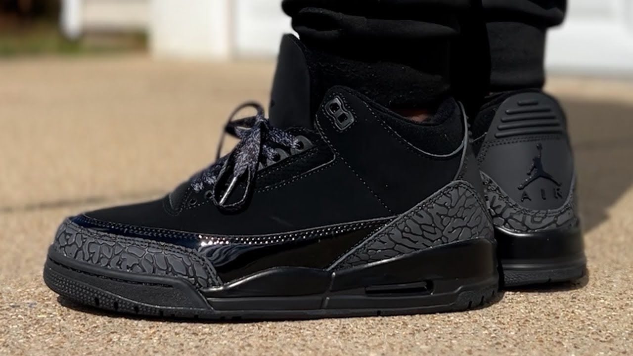 Air Jordan 3 Retro Black Cat Size 8.5 9.5 10.5