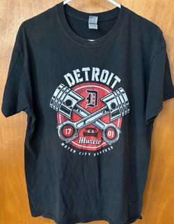 Men’s Size Large Detroit Motor City Forever Graphic T-Shirt