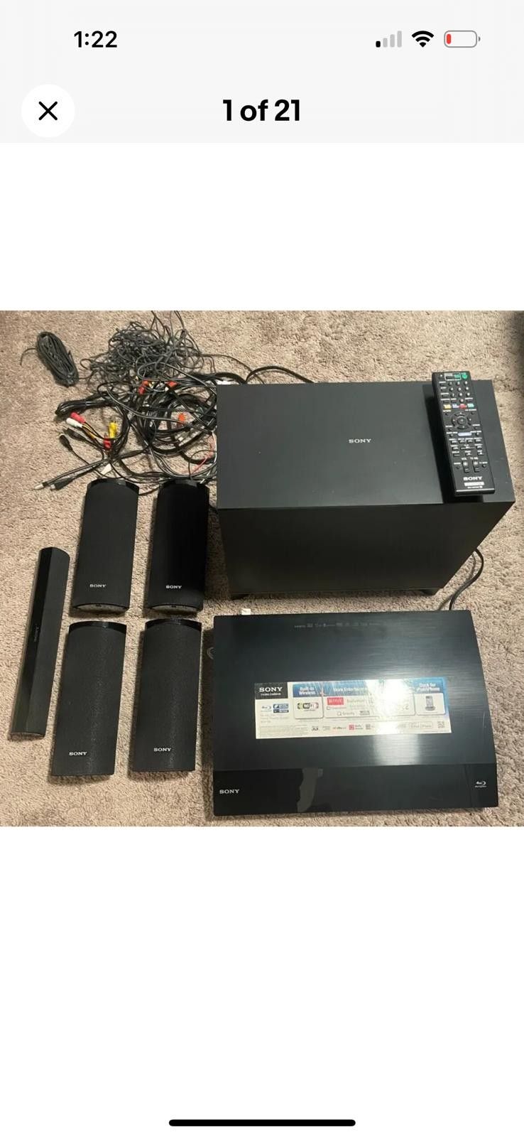 Sony Blue Ray Home Theater System