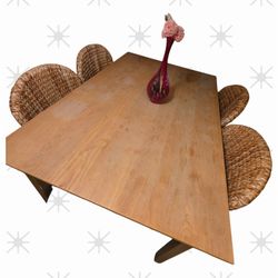 Dining Table & 4 Chairs Set