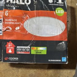 Halo 6” LED Surface Downlight – 3000K – New 