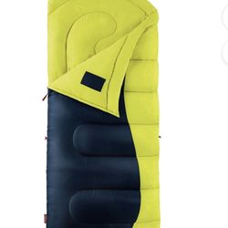 Coleman Bright Neon Green Sleeping Bag Big & Tall $60