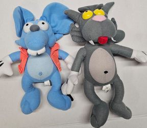 Itchy & Scratchy plushies