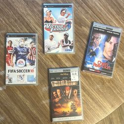 Mixed PSP Sealed Lot: 2 Movies & 2 Games 