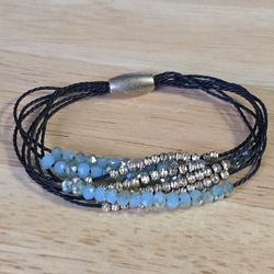 Bracelet  - Mixed Beads With Magnetic Clasp.