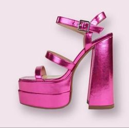 Women’s Size 7 Pink Platform 