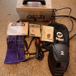 Axemen welder AXP-220M and Miller Welding Helmet