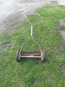 Old Antique Push Mower