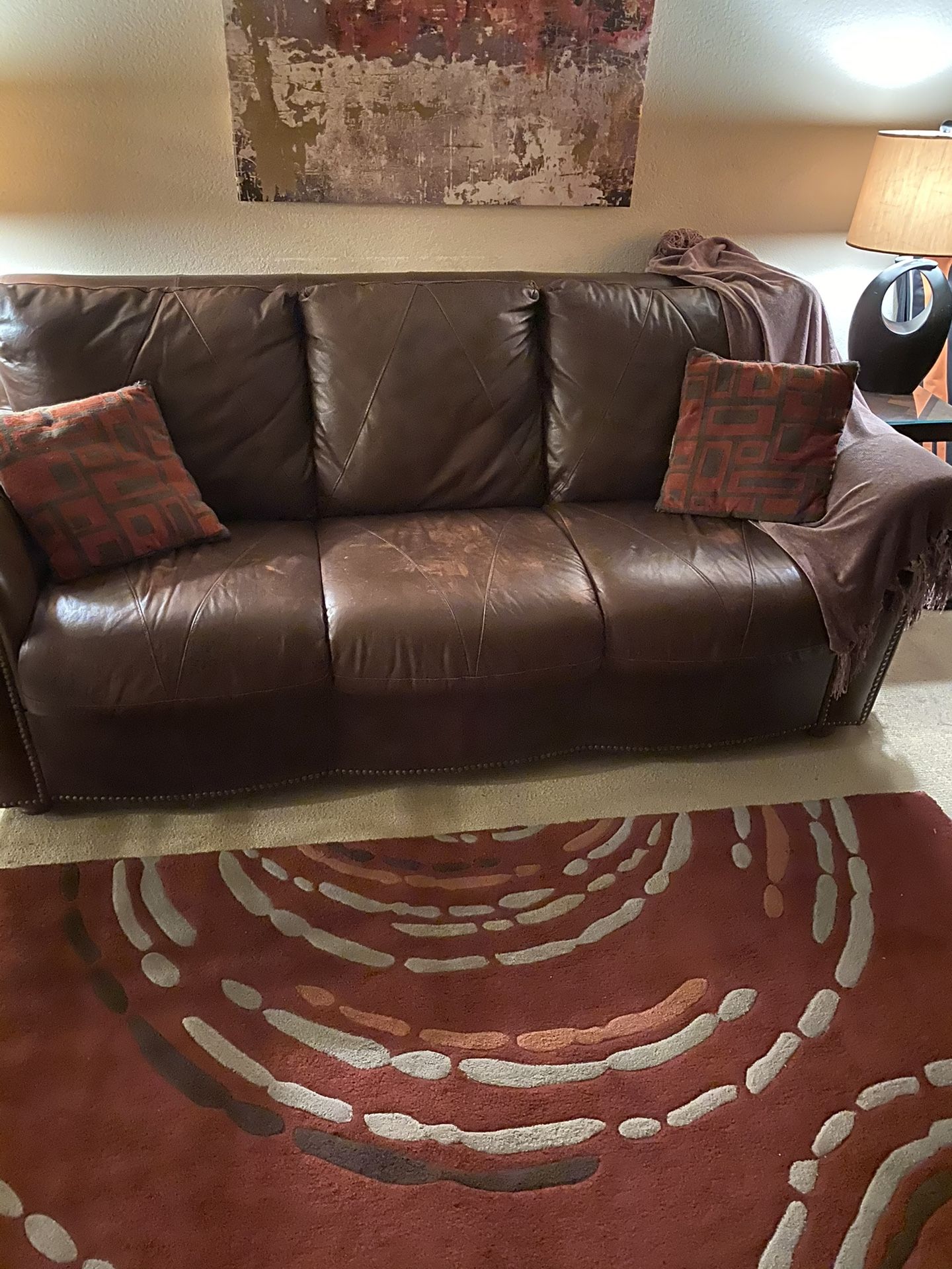 Leather Sofa And Love Seat