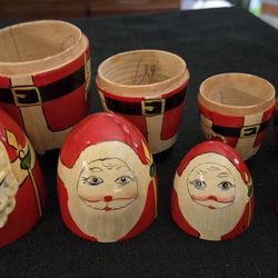 Santa Nesting Dolls Set Of 5