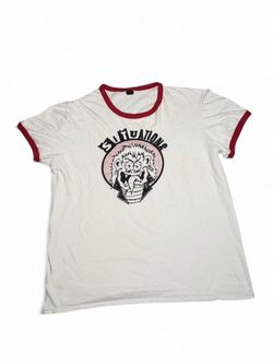 Y2K Vintage Situations Punk Character Band Baseball T Shirt Heavy Metal Screamo Hardcore - Size Large    Measurements:  Pit to pit - 21in Length - 27i