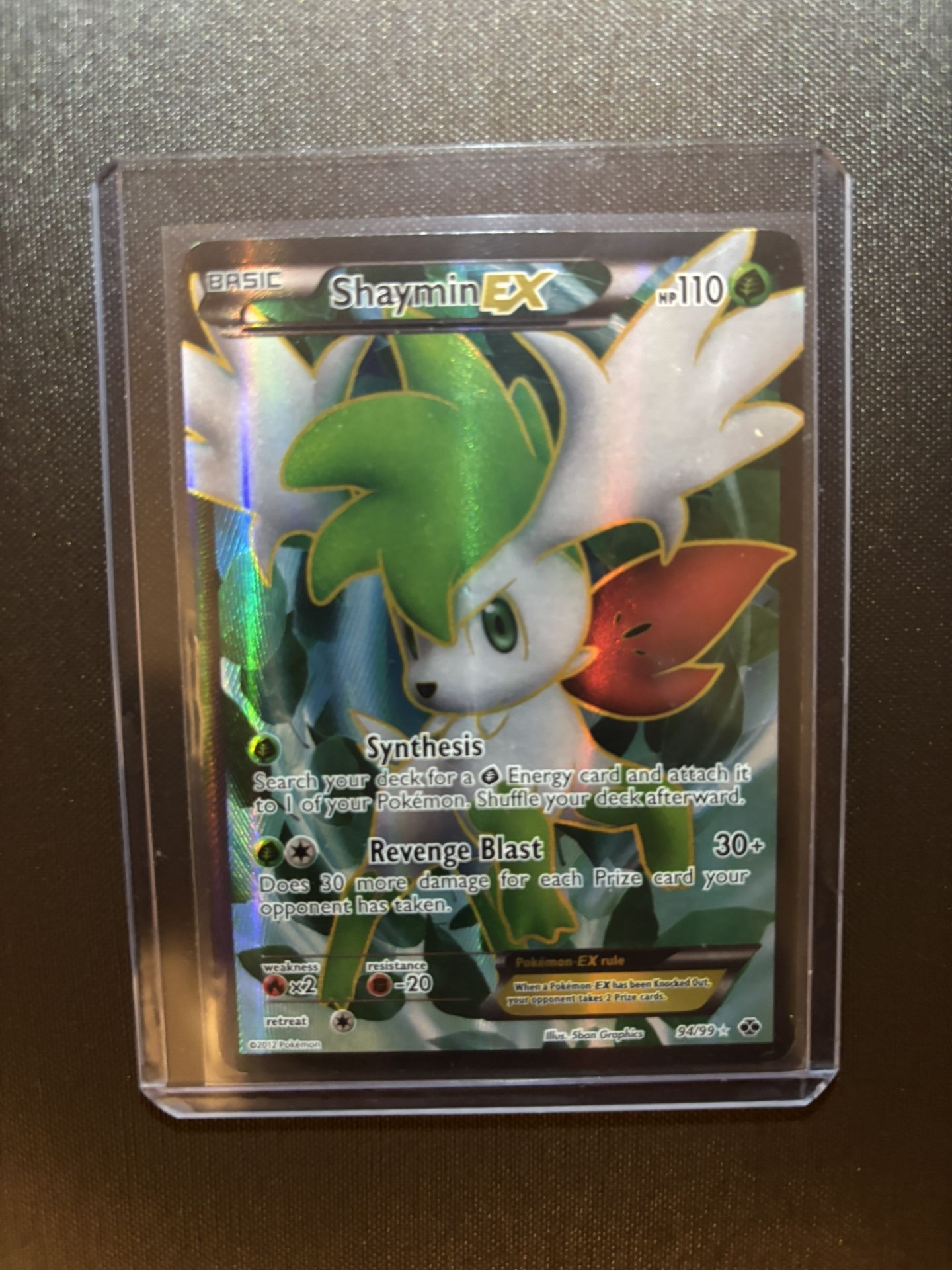 Shaymin EX Full Art 94/99 Next Destinies Holo Pokemon Card 2012