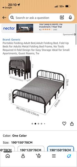 Portable Folding Adult Bed, Adult Folding Bed