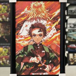 Framed Demon Slayer Wall Decor