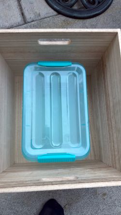 Small storage containers 6” deep by 6” wide