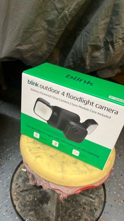 Security flood light camara blink