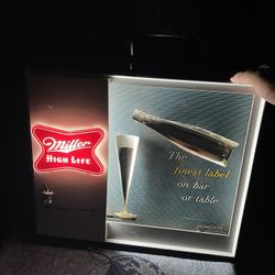 Vintage Miller High Life Mechanical Motion Light Up Sign 
