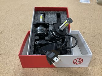 H4 9003 LED Headlight Kit 4-sided Cool White LEDs