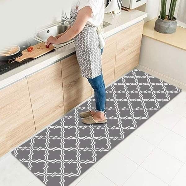 BRAND GREY NEW LONG KITCHEN NON-SLIP MAT, COMFORT MATS