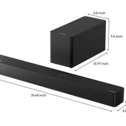 ULTIMEA 5.1 Dolby Atmos 300W soundbar with subwoofer & app control