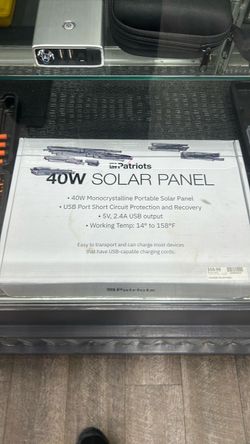 4Patriots 40W Portable Solar Panel