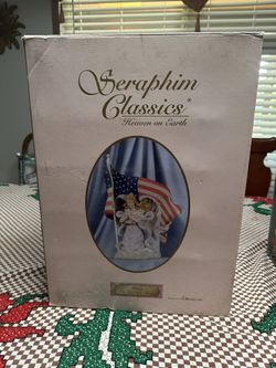 Seraphim Classics Angel Glory In God We Trust #87083 American Flag NEW In Box