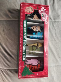 Christmas story pint glass set