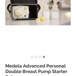 medela advanced personal double breast pump starter set
