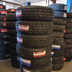 245/70/17 Land Spider All Terrain Tires Installed And Balanced/ Instaladas Y Balanceadas