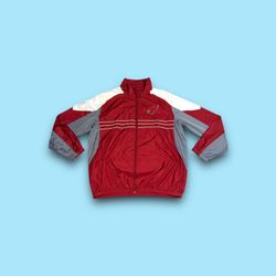 Vintage Arizona Cardinals NFL full zip windbreaker jacket red men’s XL 