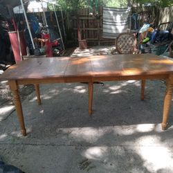 Beautiful Solid Oak Vintage Farmhouse Dining Table
