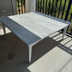 White And Gray Table
